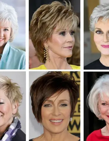 Красивые стрижки на средние волосы для женщин 60 лет