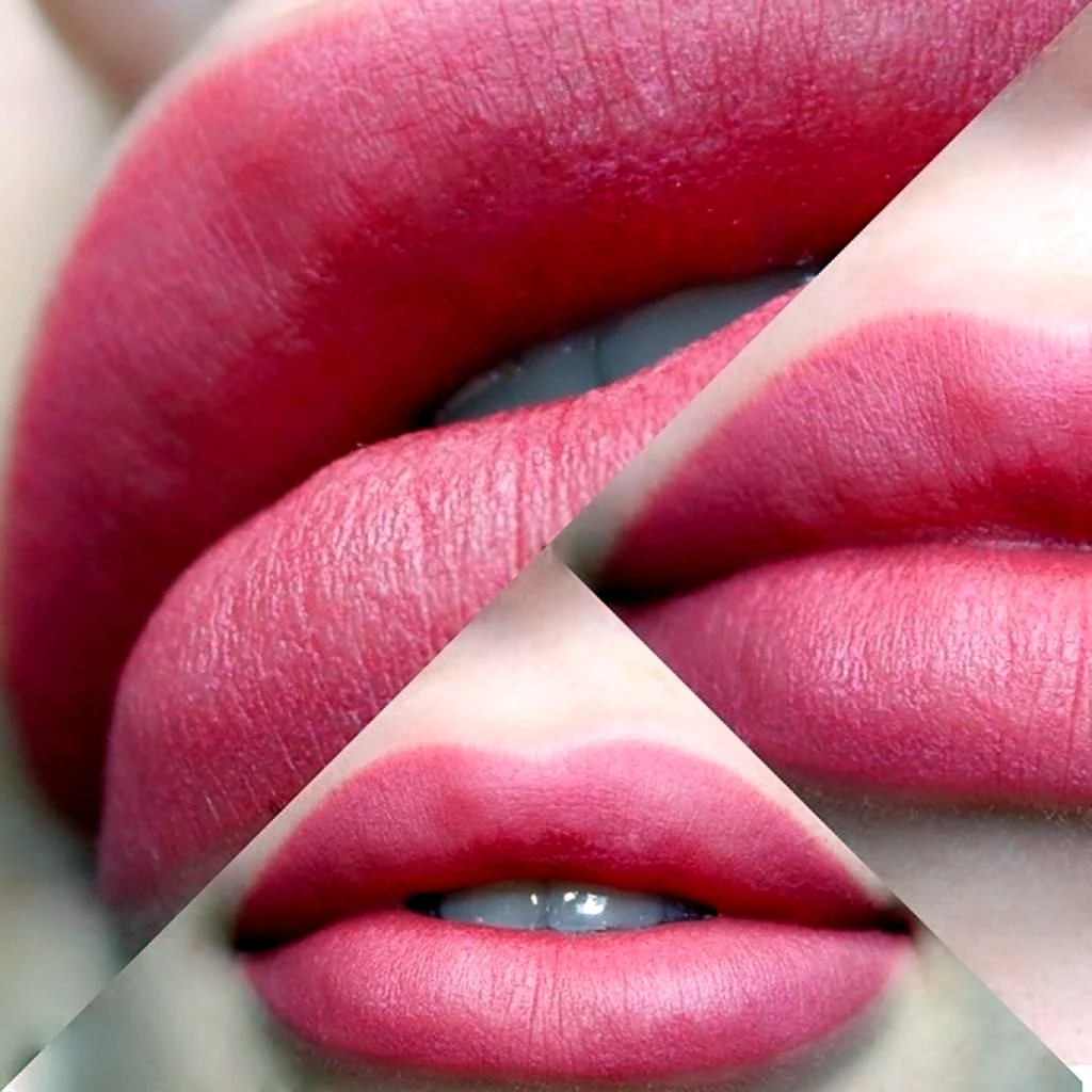 Красивый цвет губ перманентного макияжа