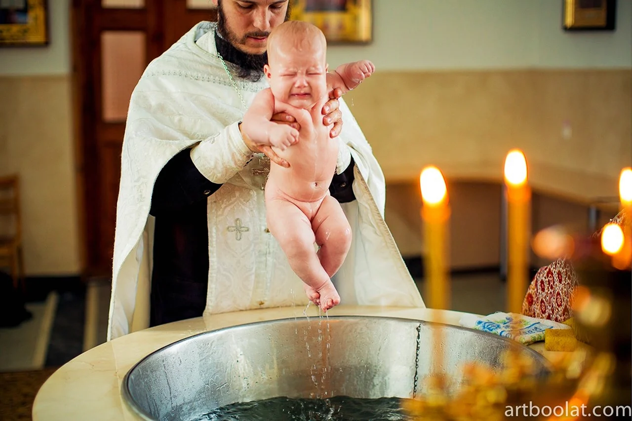 Крещение в церкви Марии Магдалины