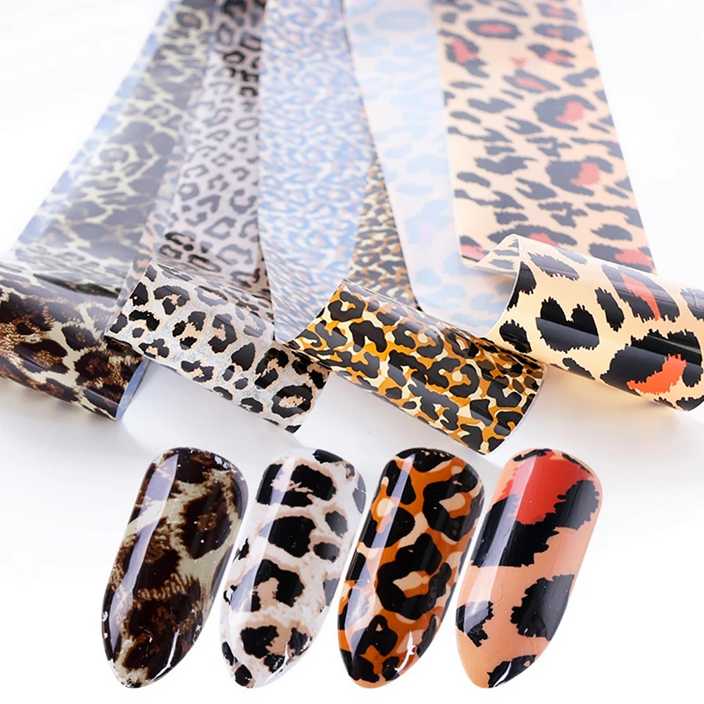Леопардовые слайдеры для ногтей