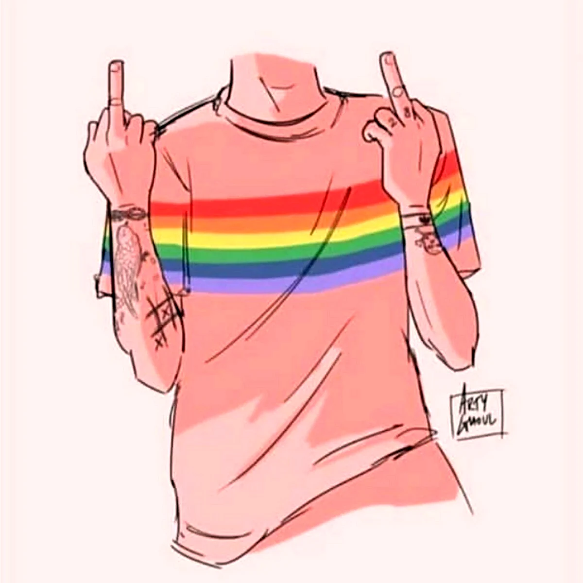 ЛГБТ мальчик арт