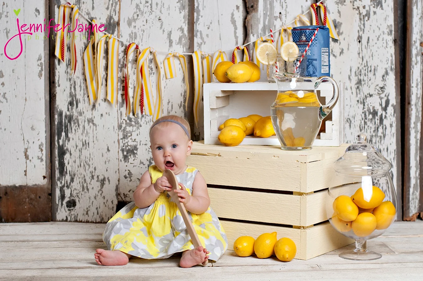 Лимонная фотосессия для детей