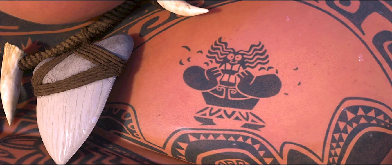 Мауи из Моаны Татуировки