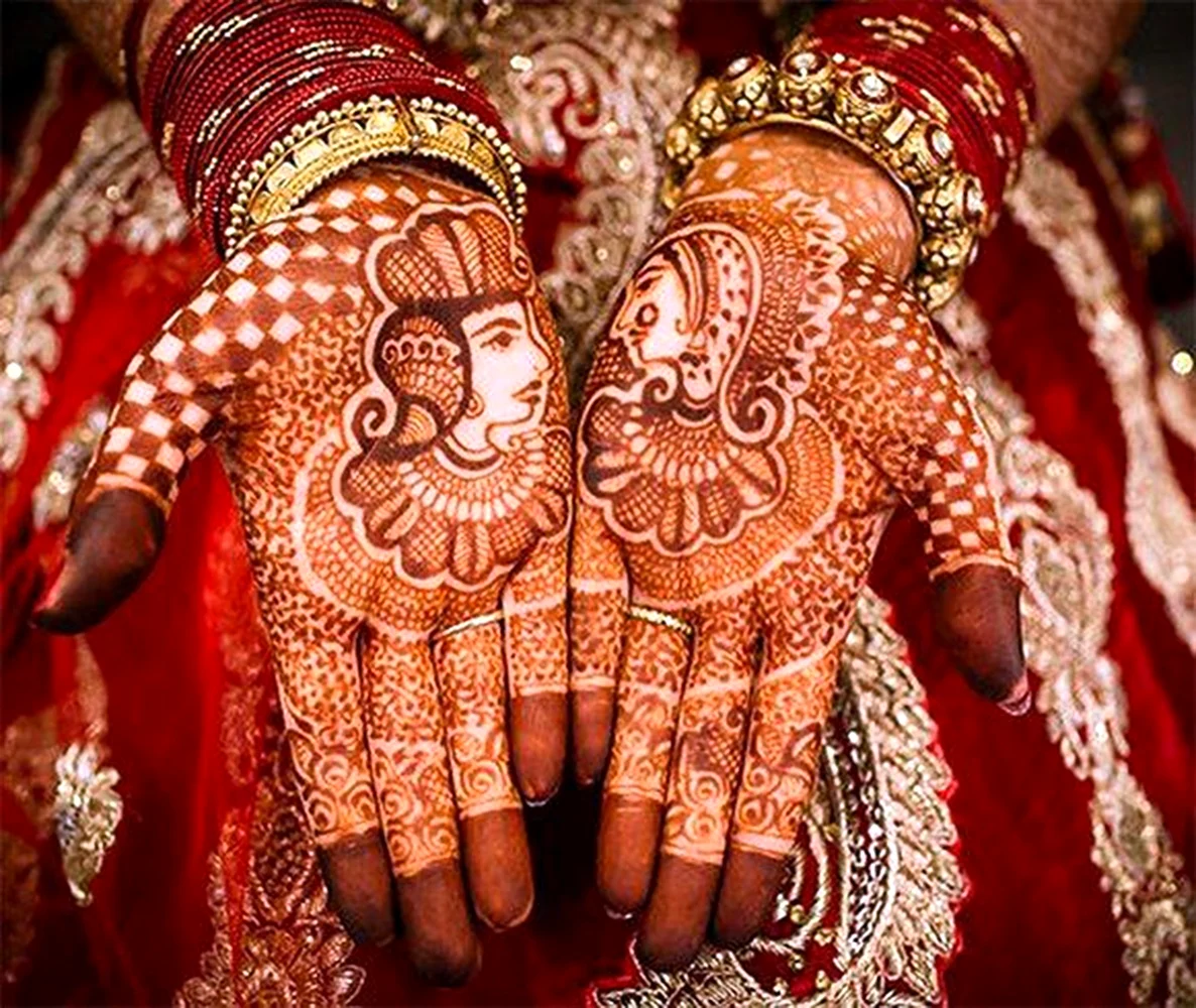 Мехенди Индия невеста