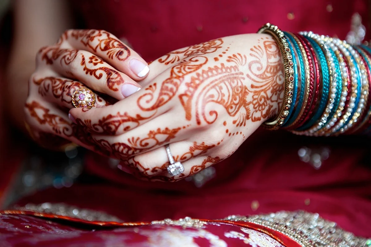 Мехенди Индия невеста