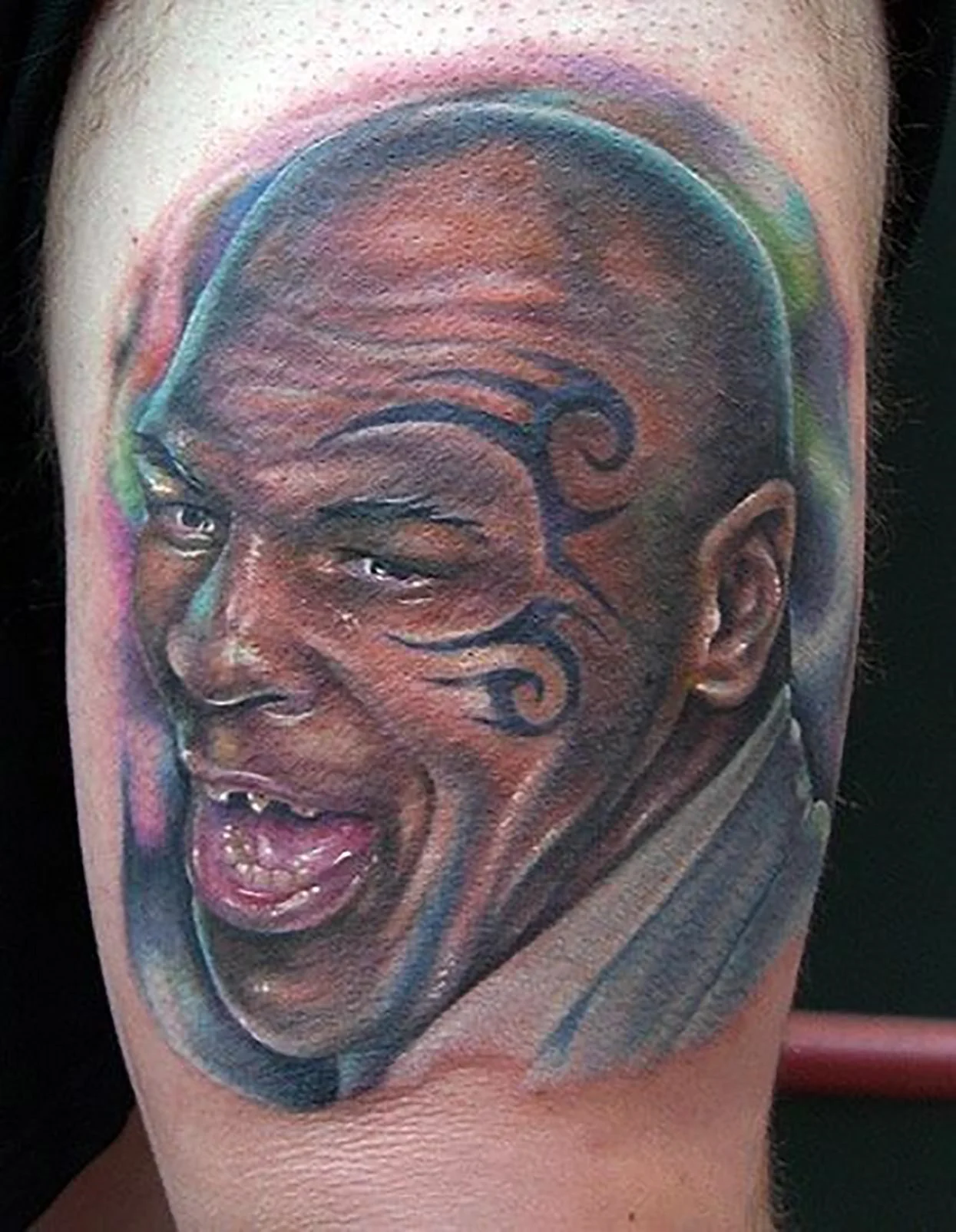 Mike Tyson face Tattoo