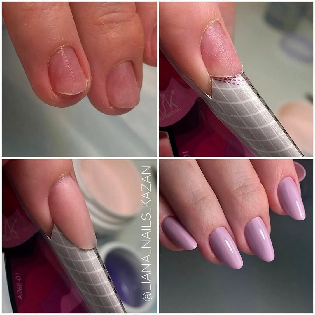 Моделирование ногтей гелем на формах
