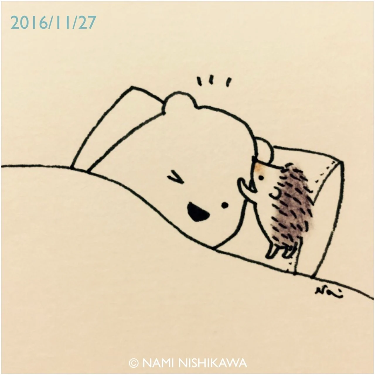 Nami Nishikawa Ежик и медведь