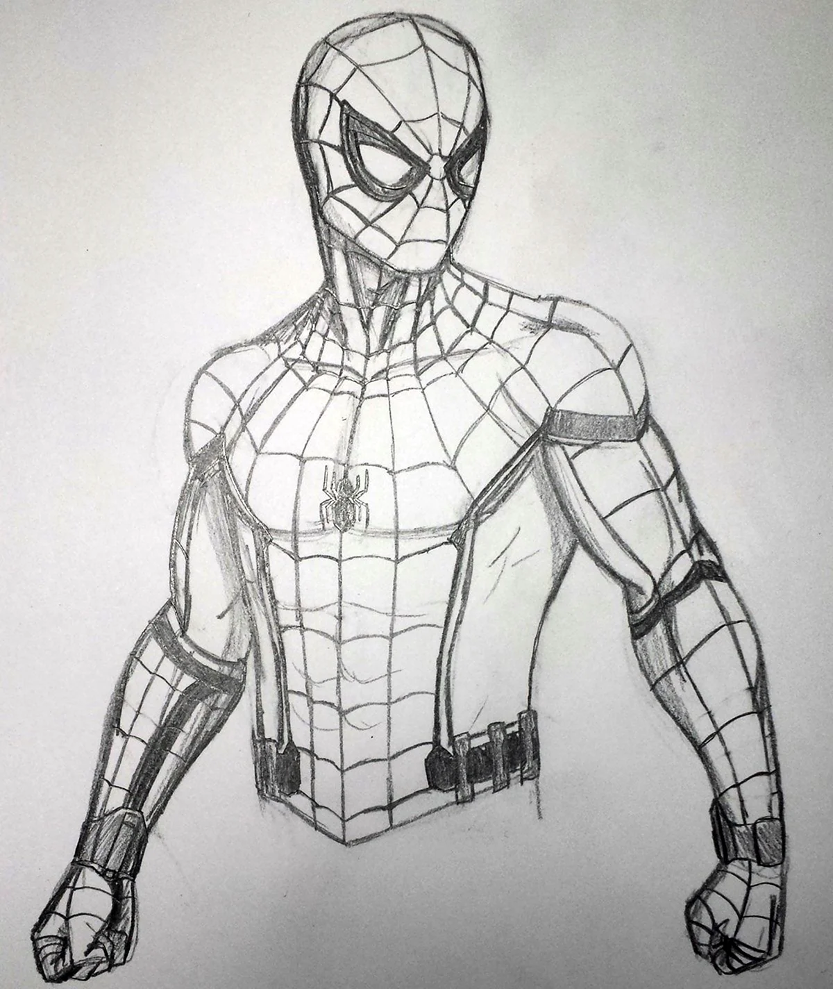 Нарисовать человека паука
