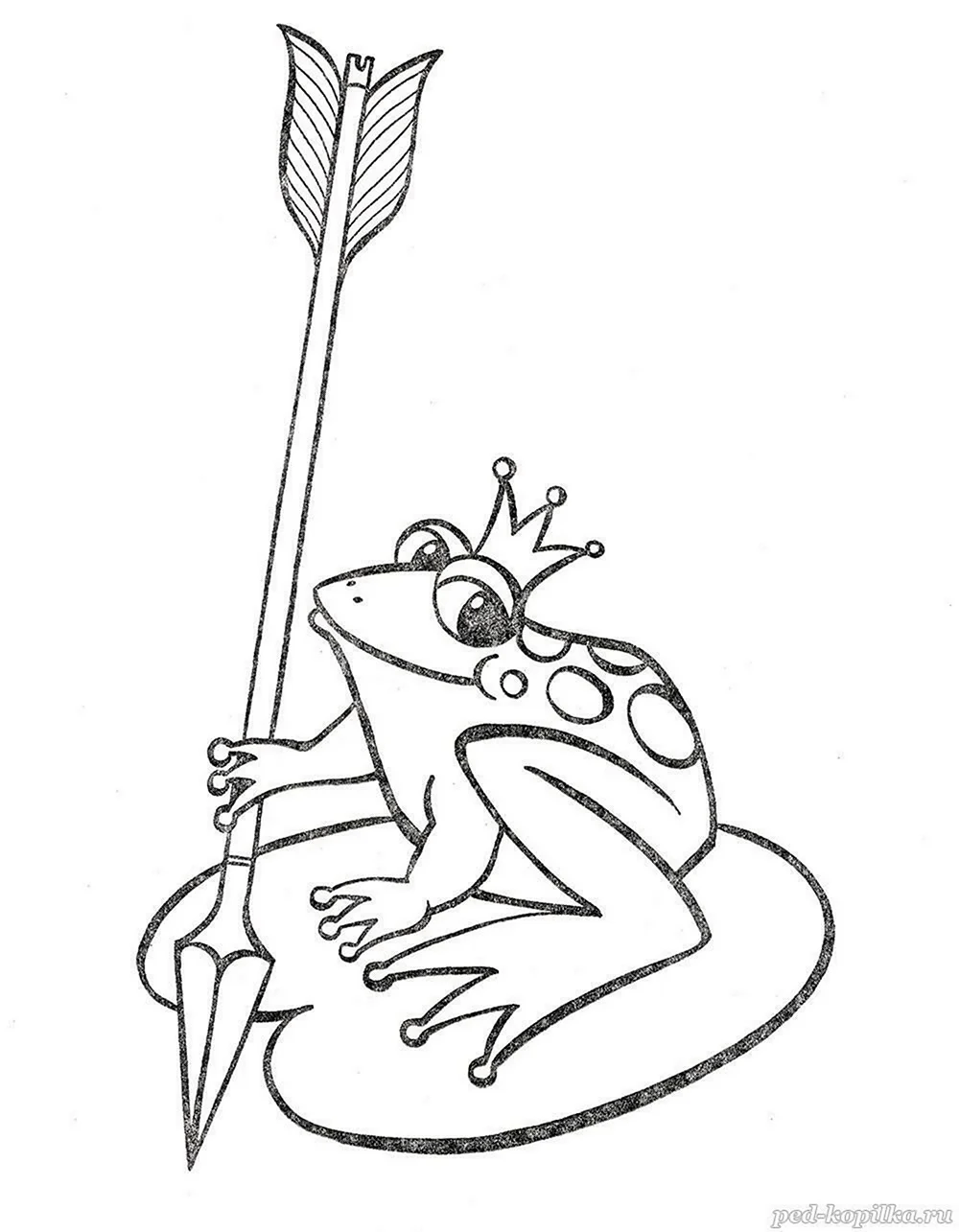 Нарисовать иллюстрацию к сказке Царевна лягушка