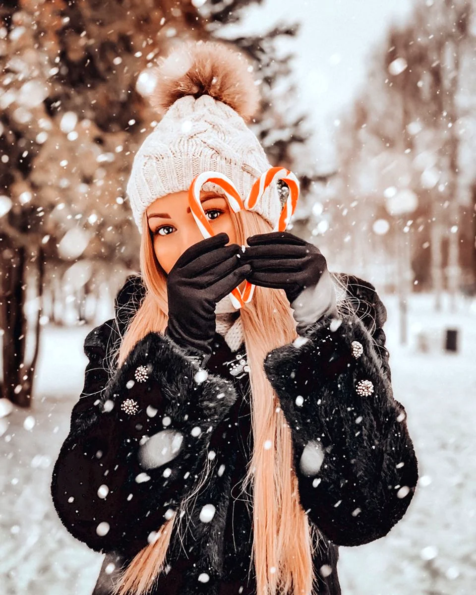 Необычные фотосессии зимой на улице