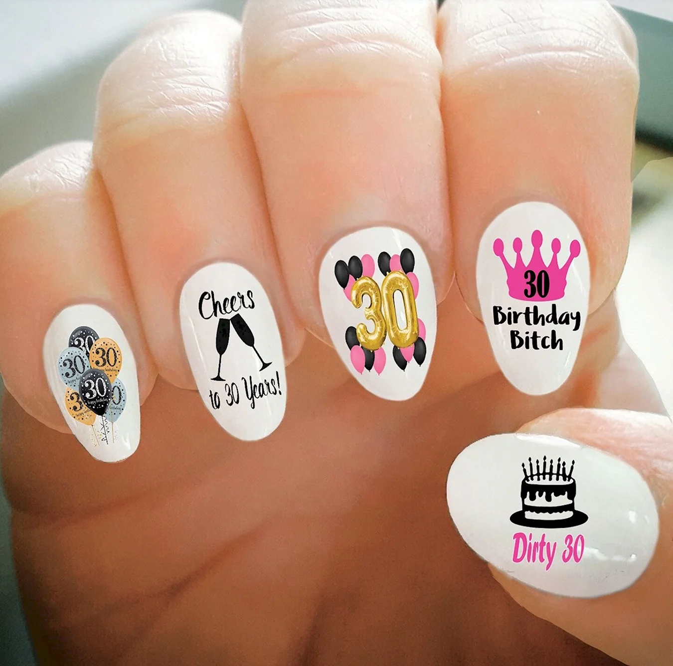 Ногти на день рождения