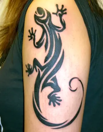 Огненная саламандра тату