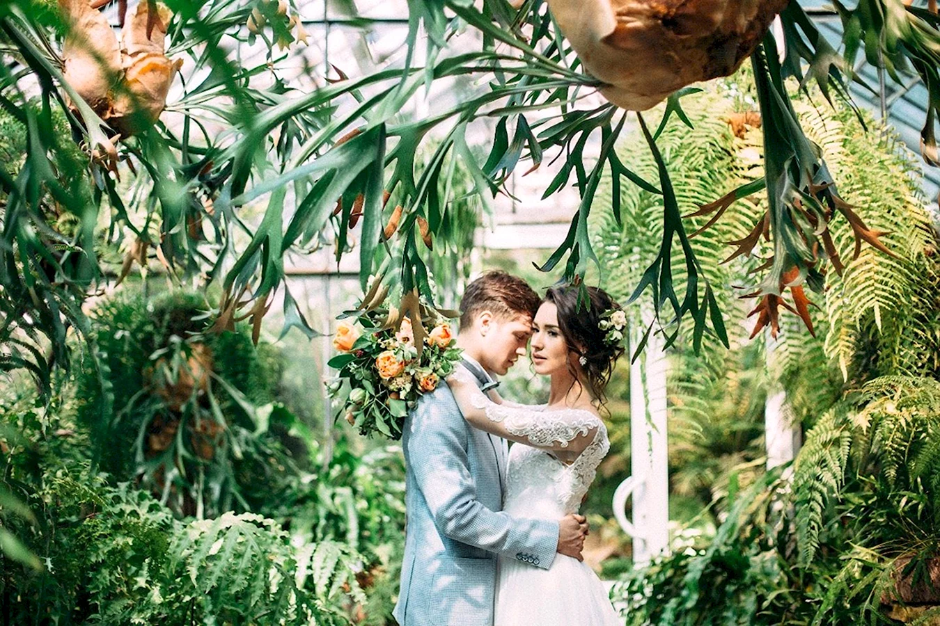 Оранжерея Таврического сада Свадебная фотосессия