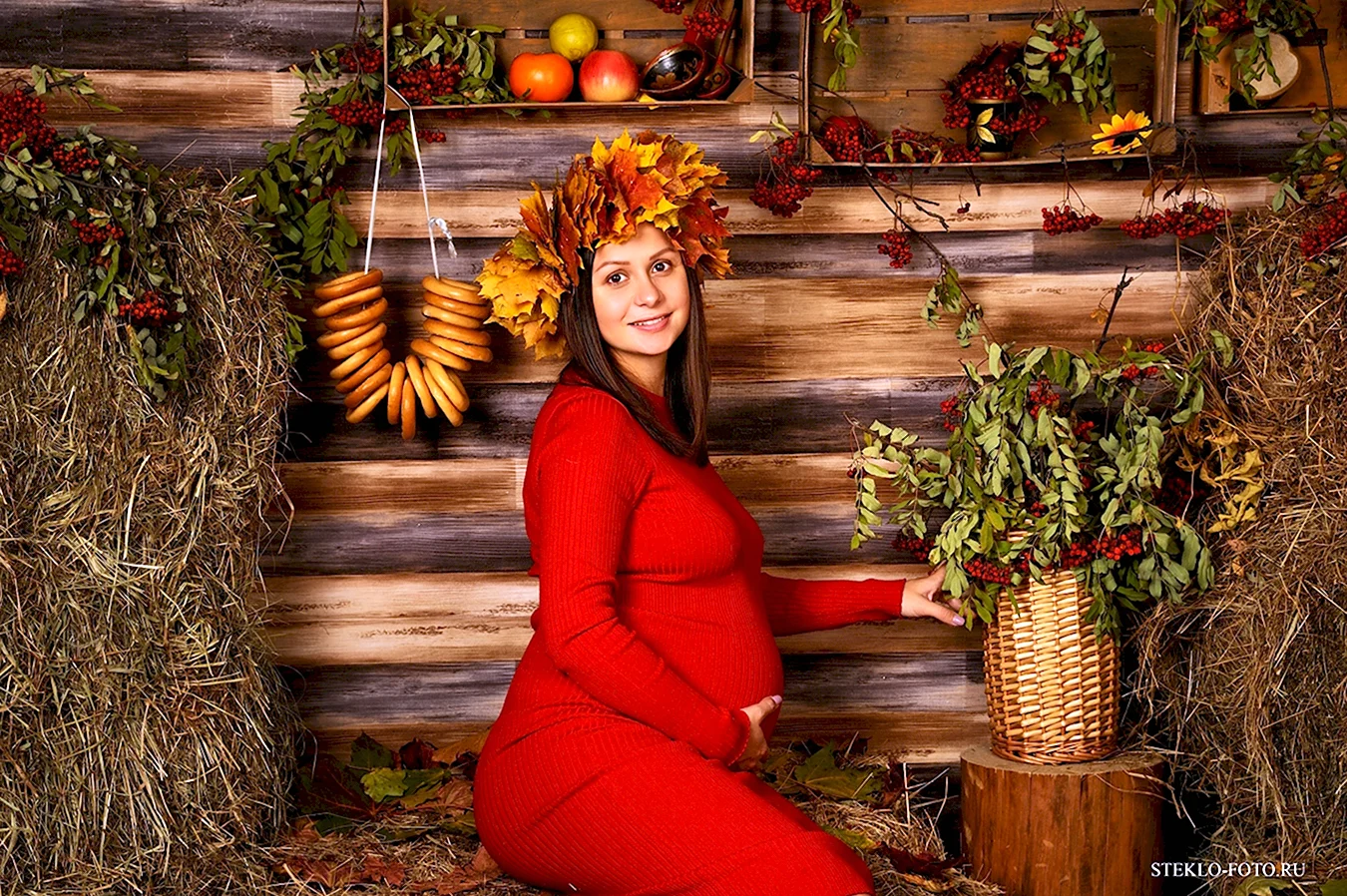Осенняя фотосессия беременной