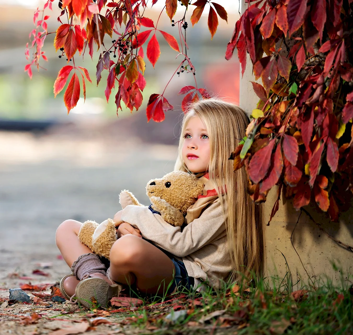 Осенняя фотосессия детей