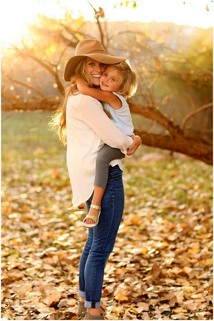 Осенняя фотосессия с дочкой