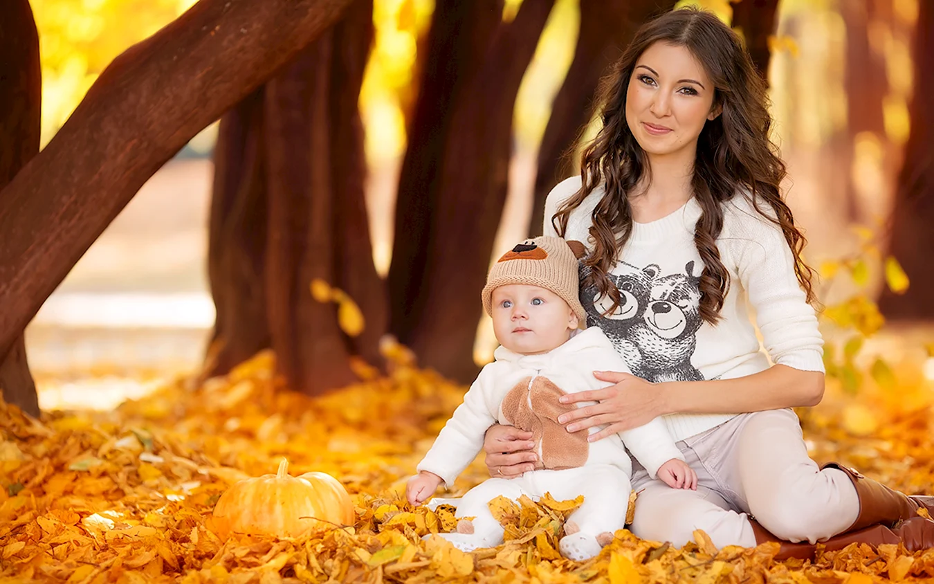 Осенняя фотосессия с малышом