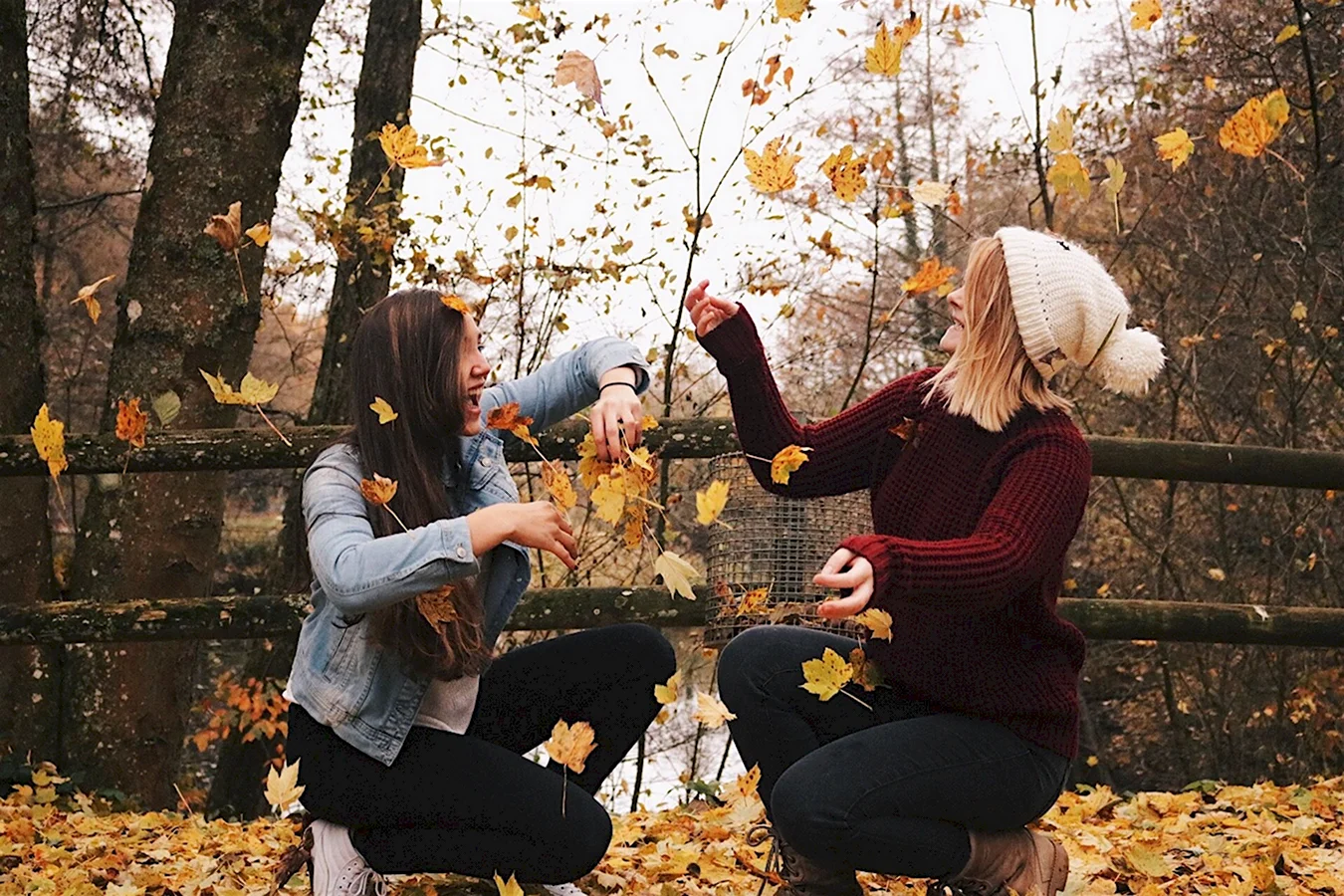 Осенняя фотосессия с подругой