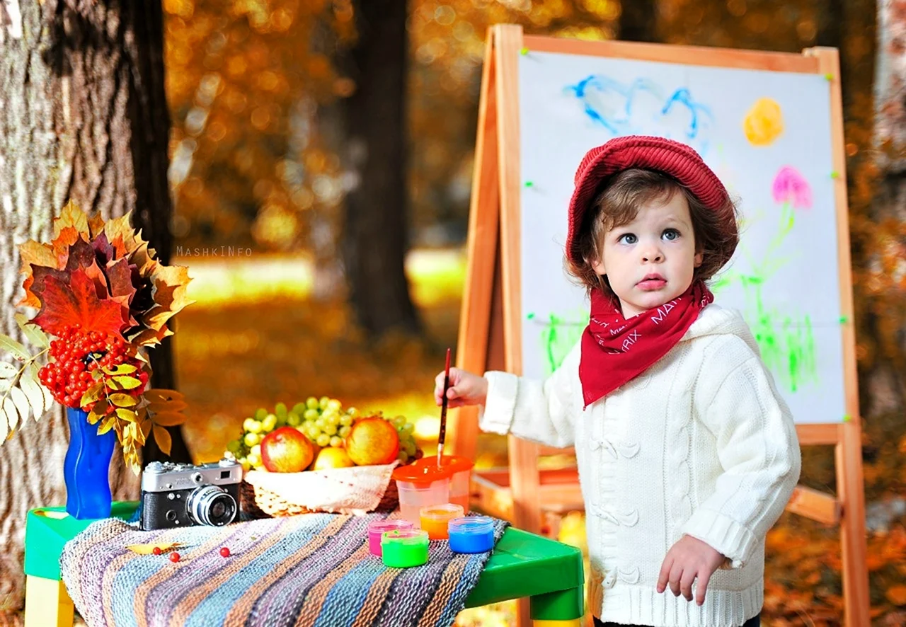Осенняя фотосъемка в детском саду