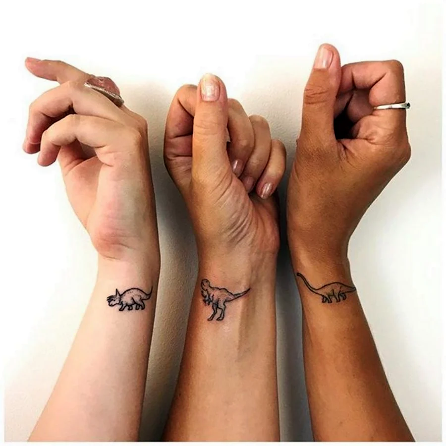 Парные Татуировки для друзей