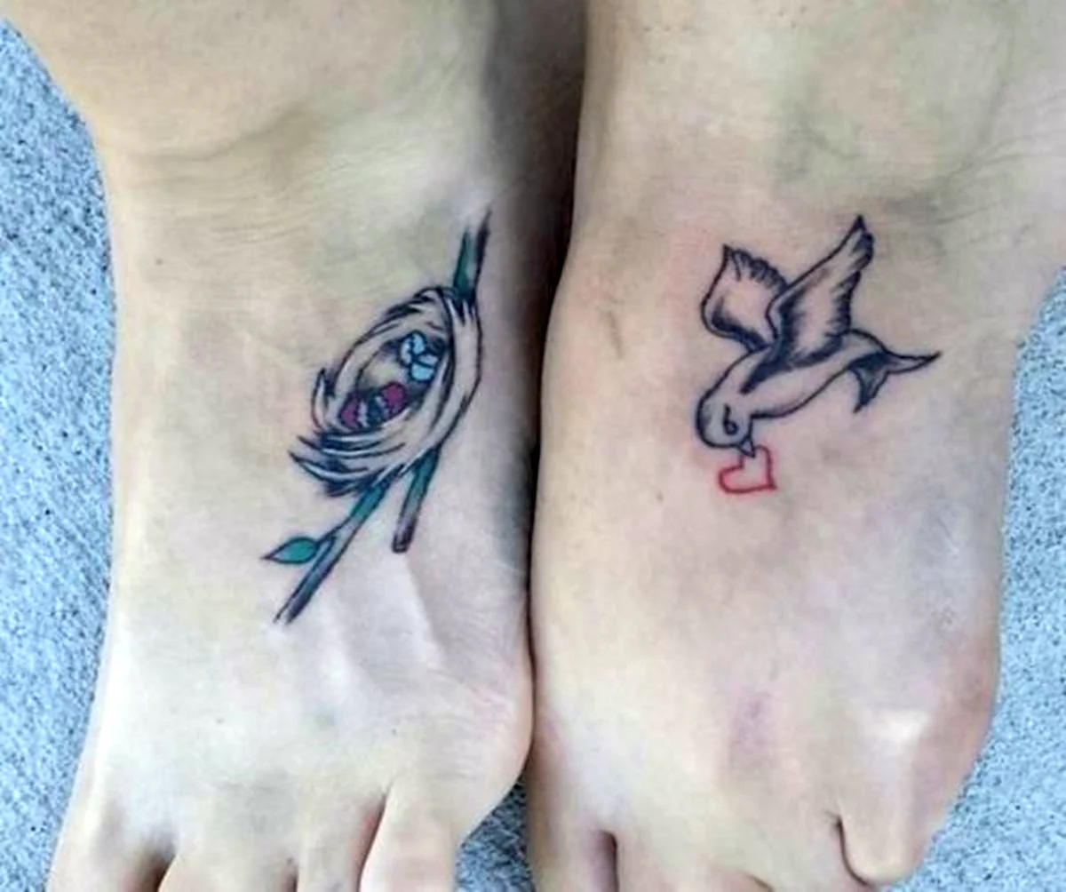 Парные Татуировки для мамы и Дочки