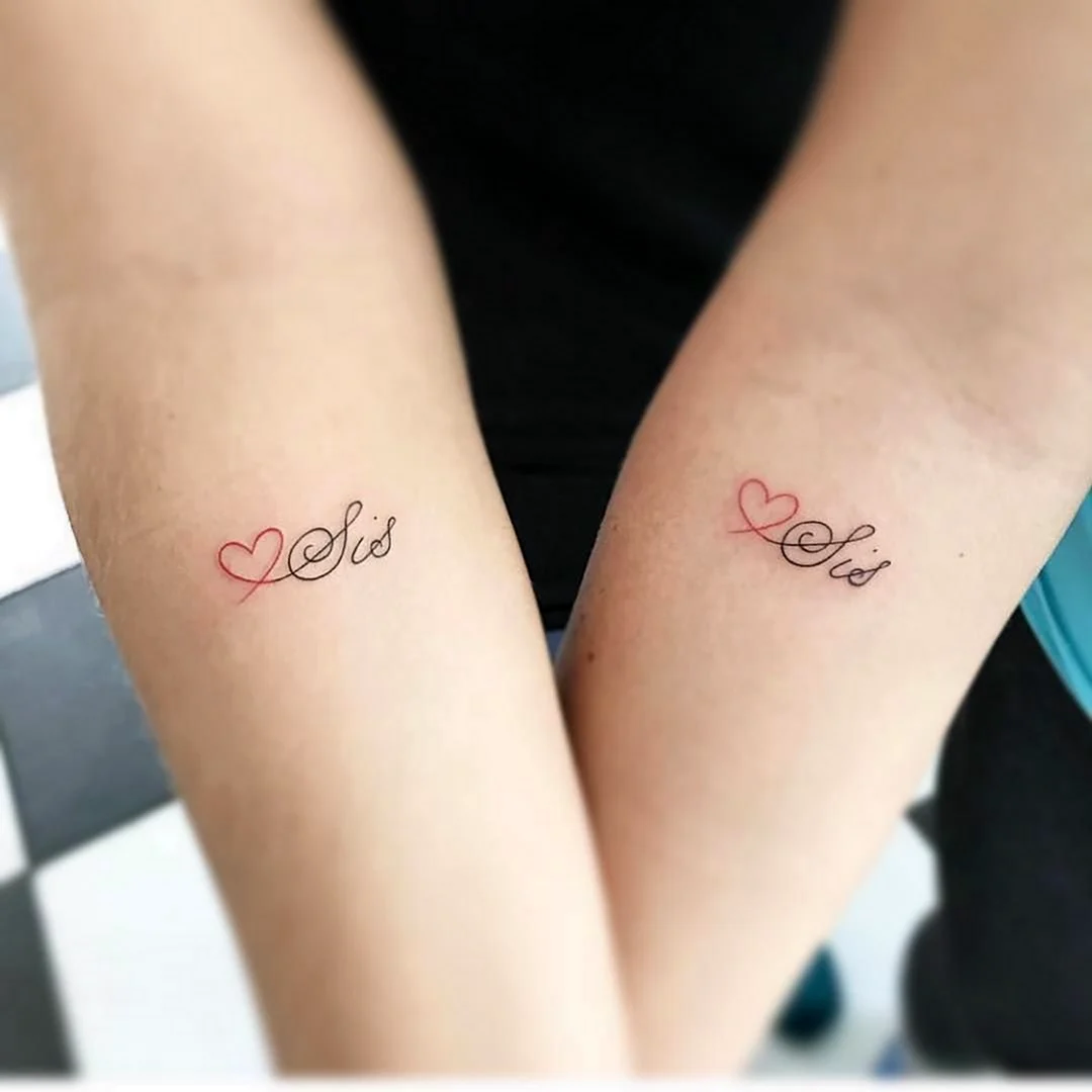 Парные Татуировки для сестер