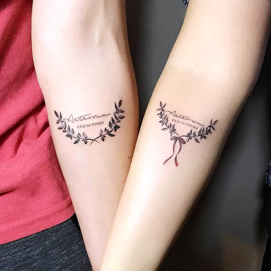 Парные Татуировки для сестер