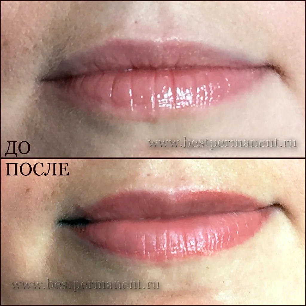 Пергаментный макияж губ фото до и после