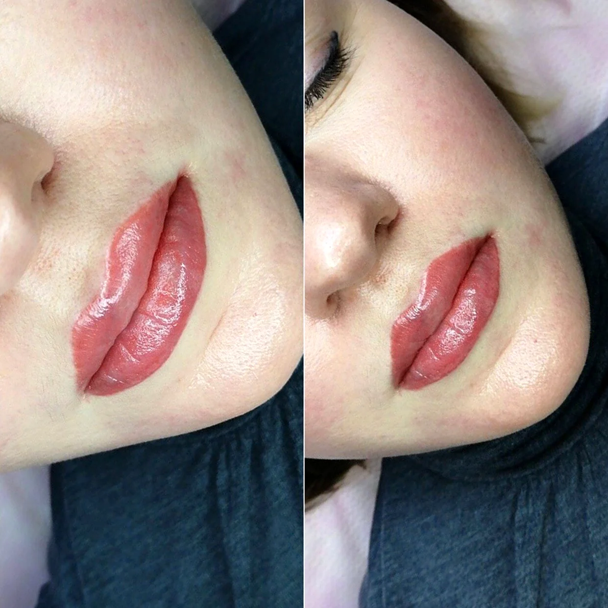Перманентный макияж губ Акварельная техника