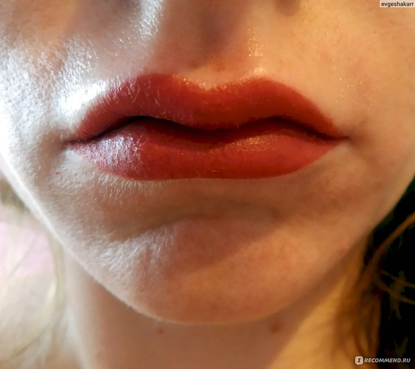 Перманентный макияж на очень тонкие губы