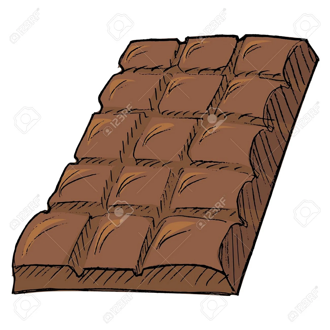 Плитка шоколада мультяшная