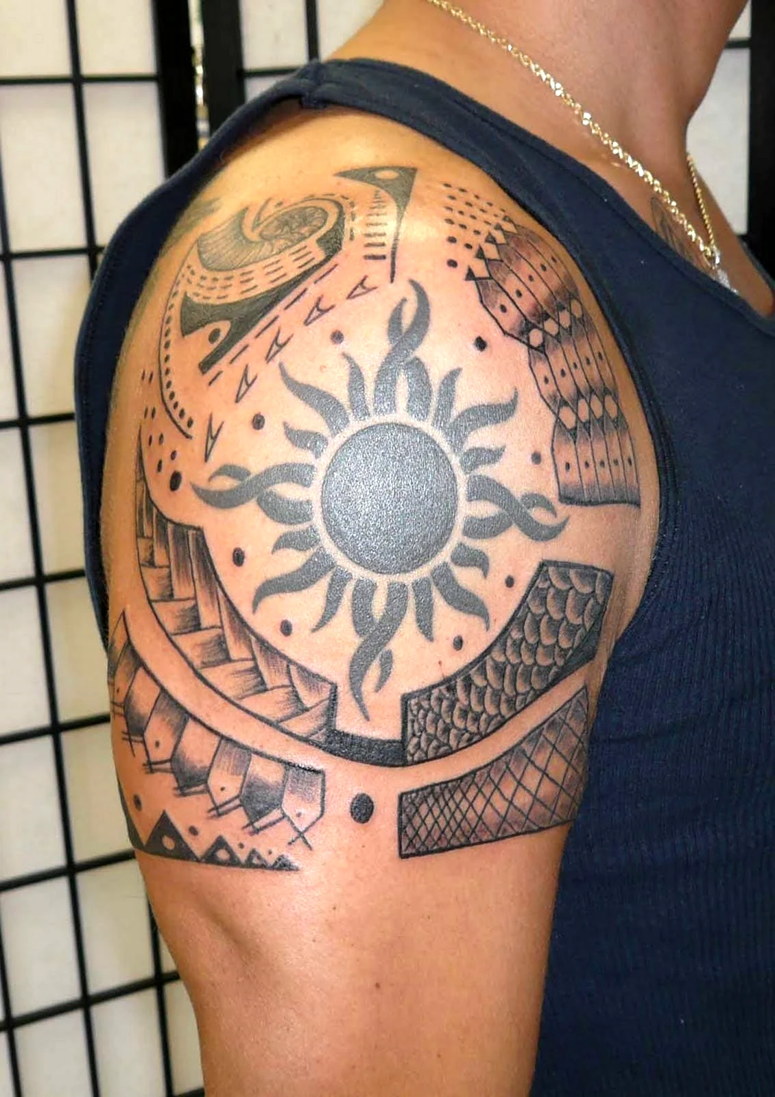 Полинезийские тату солнце