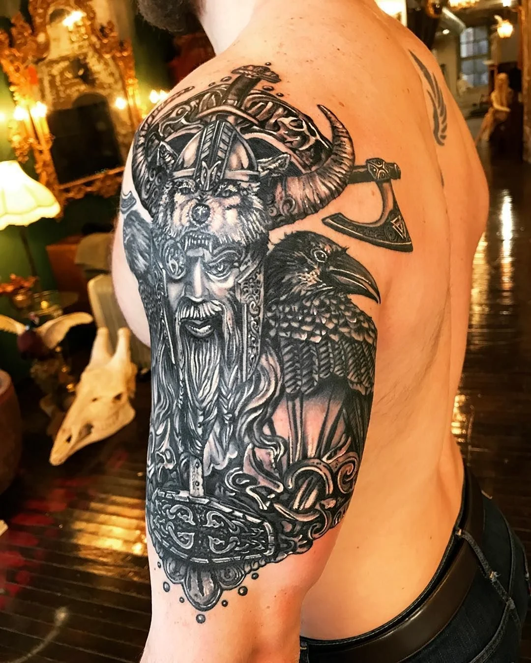 Популярные Татуировки викингов на плечо