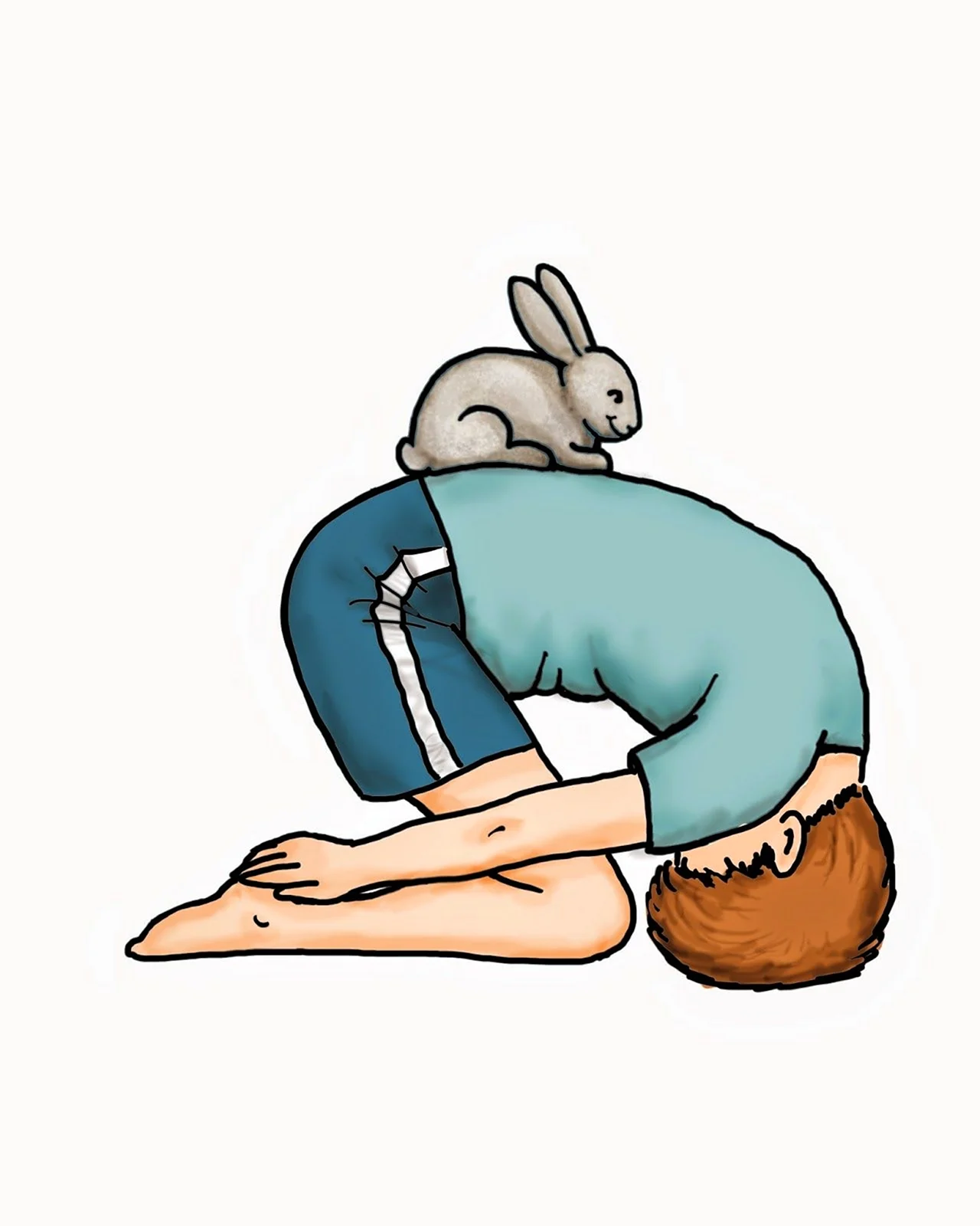 Поза зайца в йоге