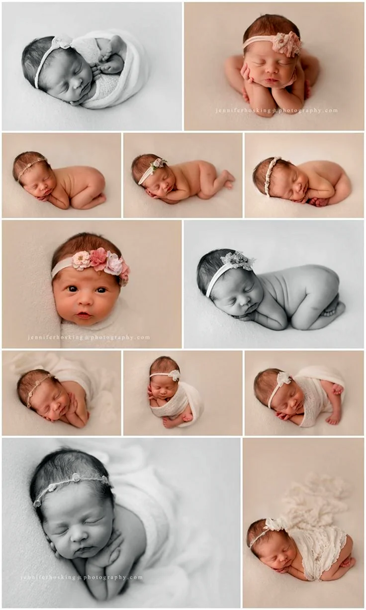 Позы для фотографирования новорожденных