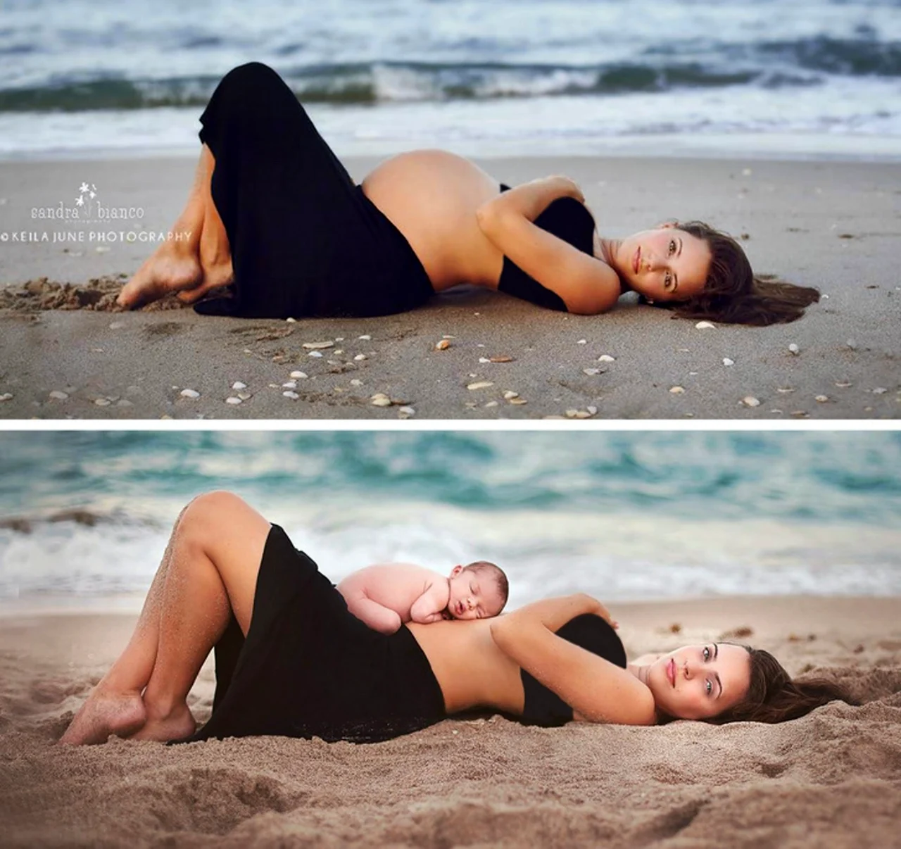 Позы для фотосессии беременной на море