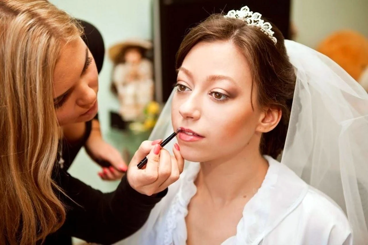 Пробный свадебный макияж