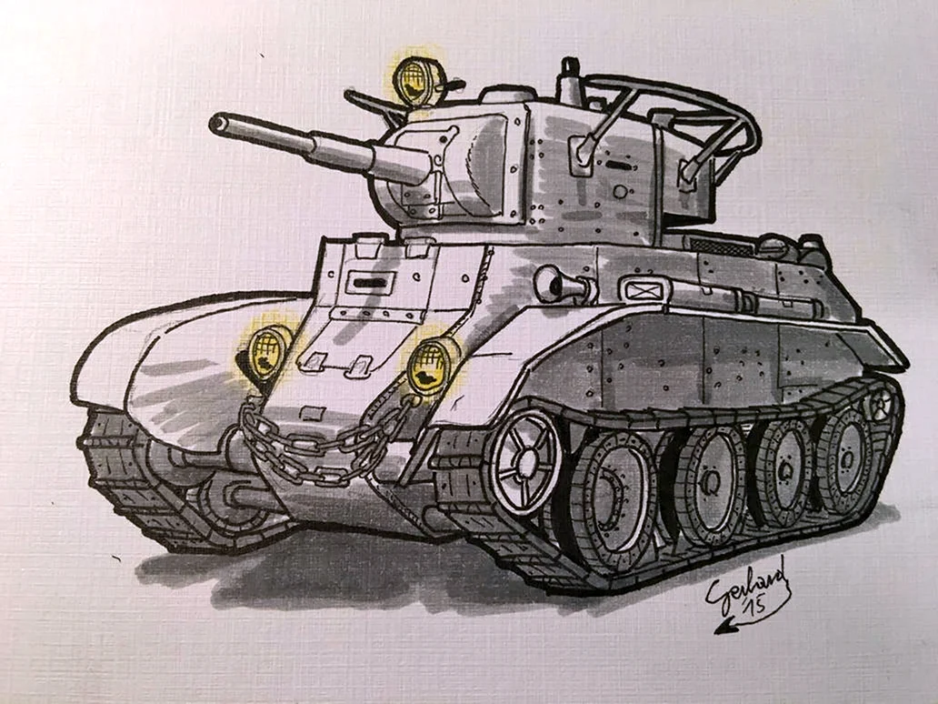 Раскраска танк БТ 7