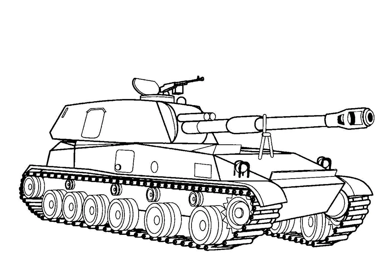 Раскраска танк кв 4