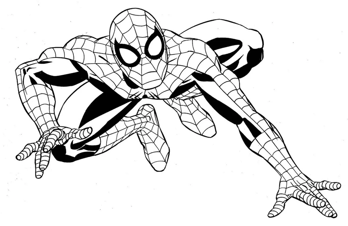 Раскраски Марвел человек паук