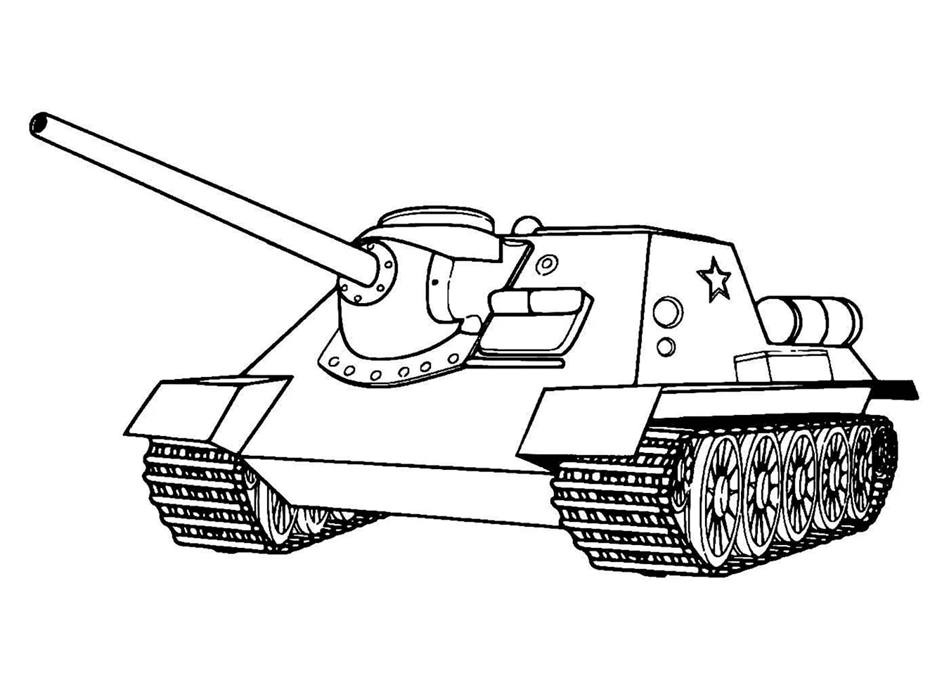 Раскраски военных танков т34