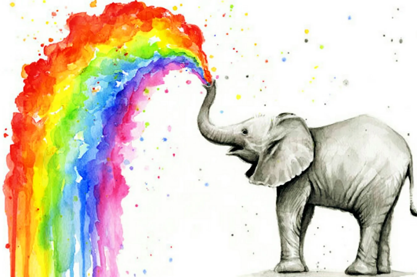 Разноцветные слоны