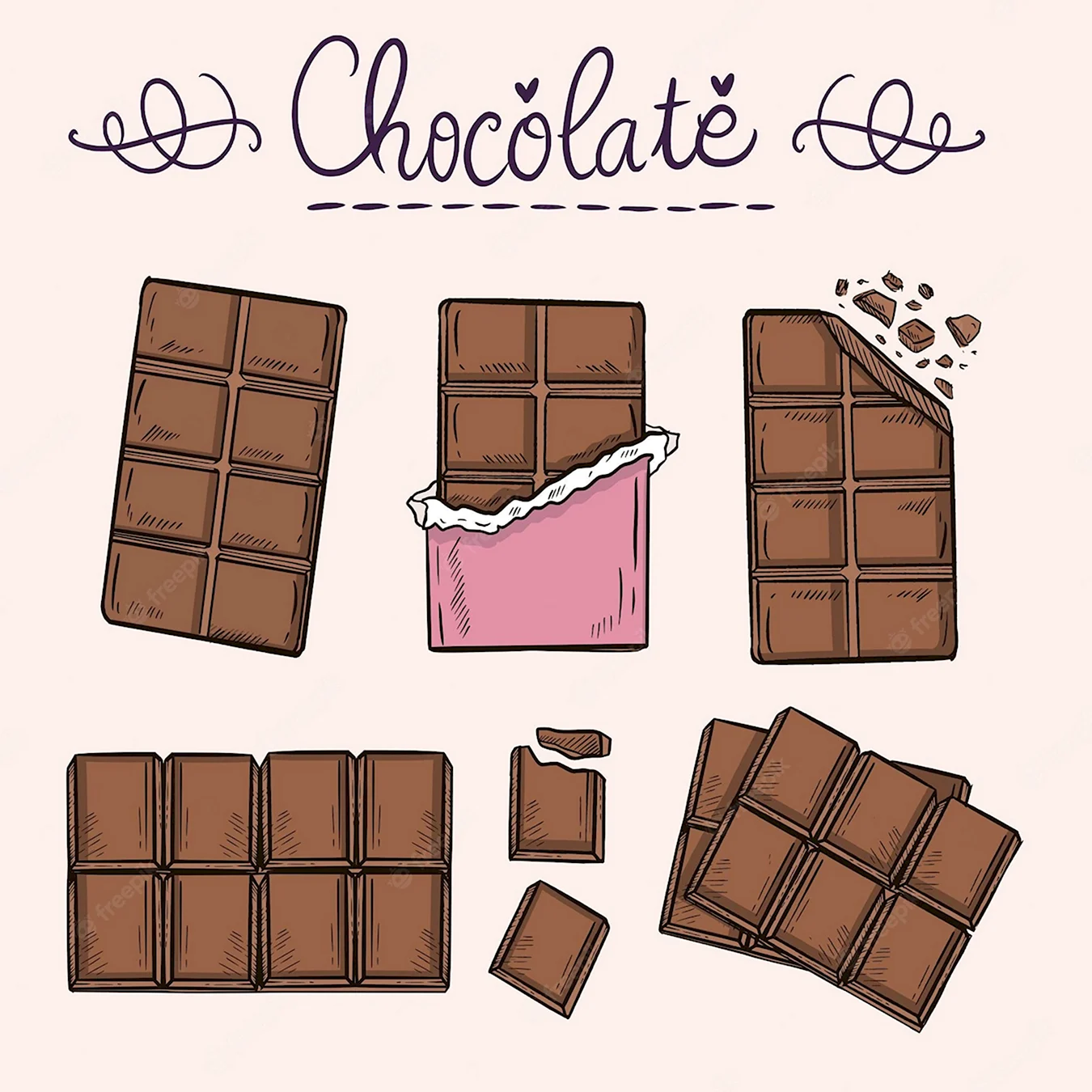 Реклама шоколадки рисунок