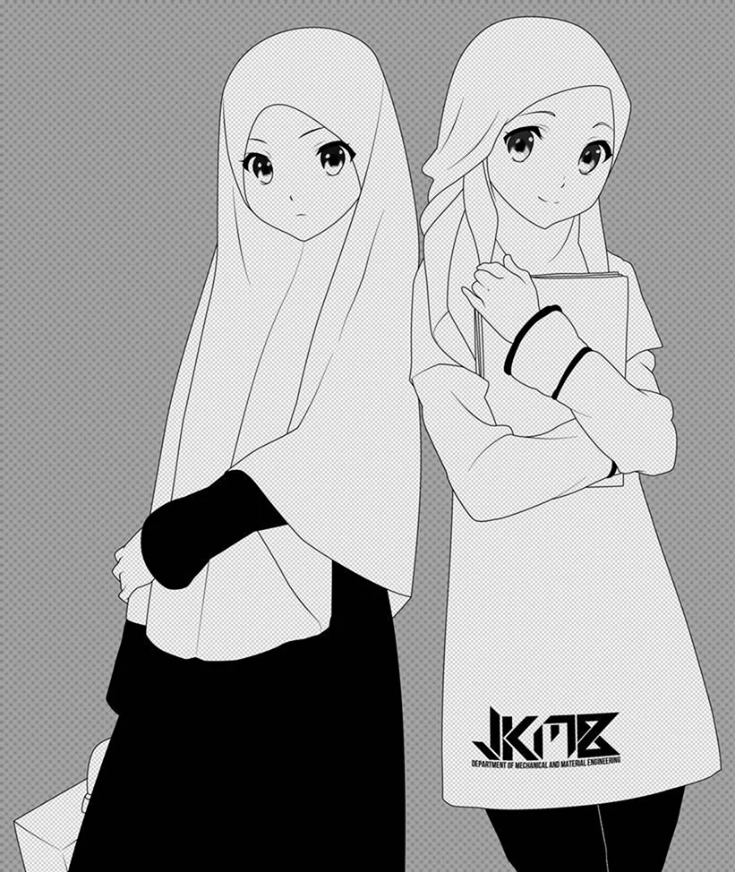 Рисование на хиджабах