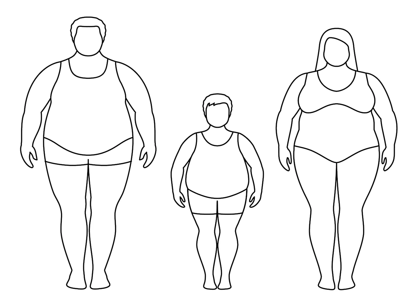 Рисование толстых людей