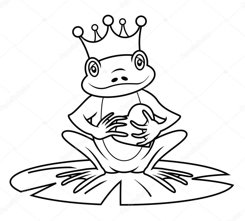 Рисунок к сказке Король Лягушонок или Железный Генрих