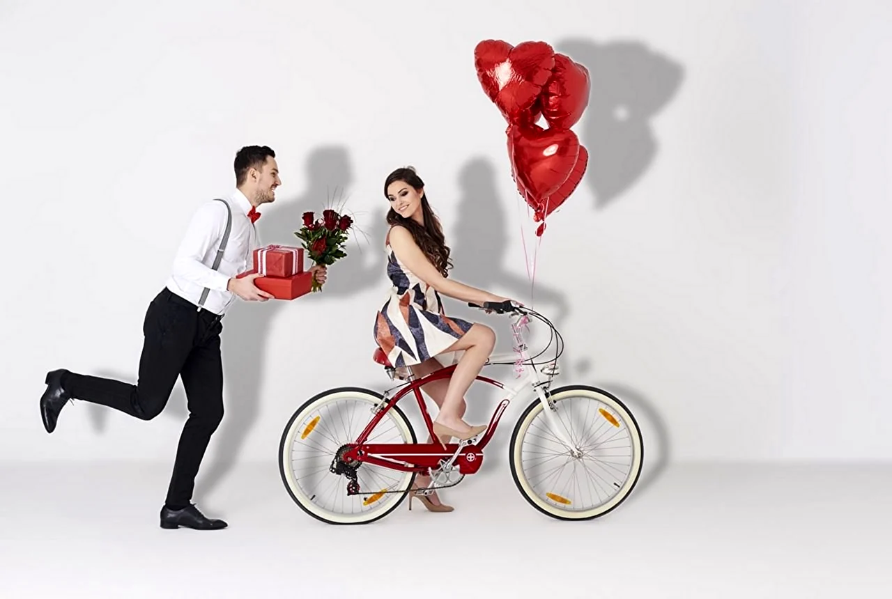 Романтичный велосипед