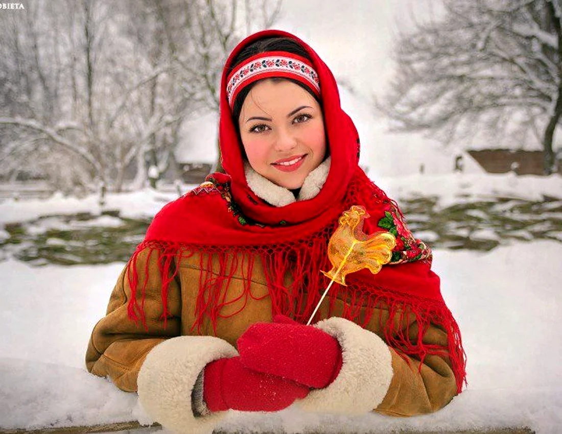 Русские красавицы зимой