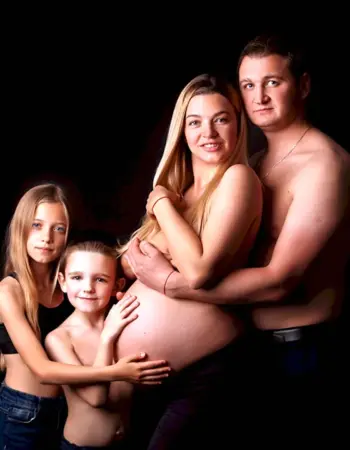 Семейная фотосессия беременной